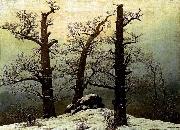 Caspar David Friedrich Dolmen in the Snow oil on canvas